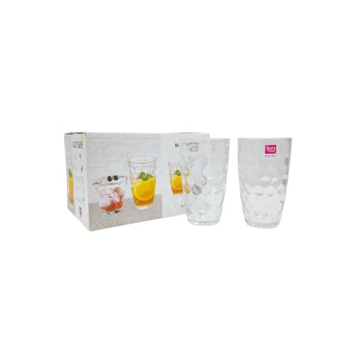 DANNYHOME GLASS CUP 340ML SET OF 6