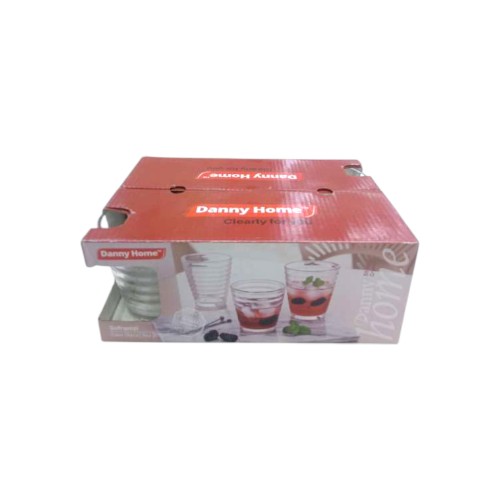 DANNYHOME GLASS CUP 255ML SET OF 6