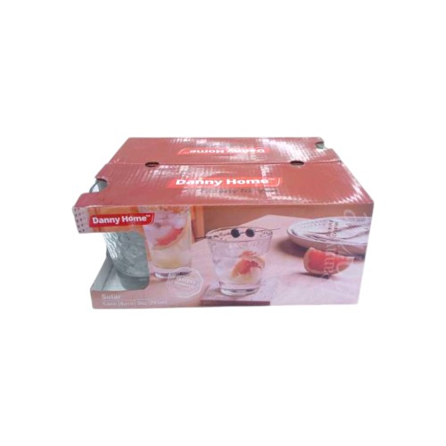 DANNYHOME GLASS CUP 255ML SET OF 6