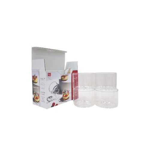 DANNYHOME GLASS CUP 200ML SET OF 4