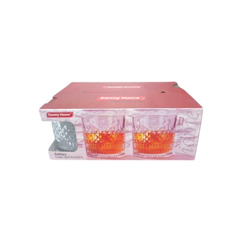 DANNYHOME GLASS CUP 350ML SET OF 6