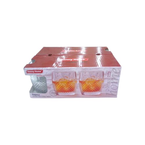 DANNYHOME GLASS CUP SET 6PCS 280ML