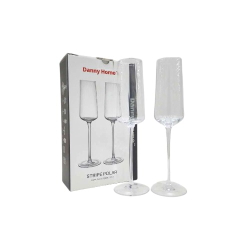 DANNYHOME CHAMPAGNE GLASS SET OF 2 230ML