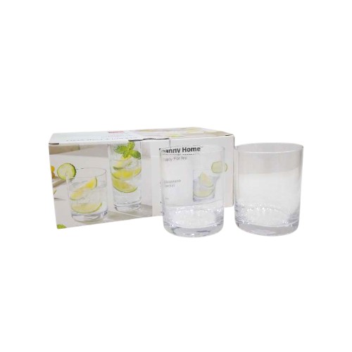 DANNYHOME GLASS CUP SET 6PCS 410ML