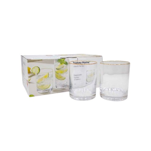 DANNYHOME GLASS CUP 410ML SET OF 6