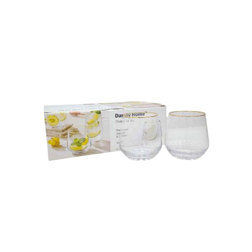 DANNYHOME GLASS CUP 420ML SET OF 6