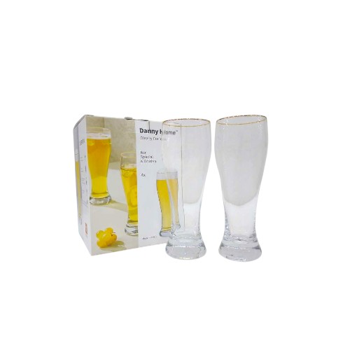 DANNYHOME GLASS CUP SET 430ML 4PCS