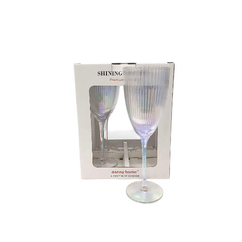 DANNYHOME GLASS CUP SET 350ML 4PCS