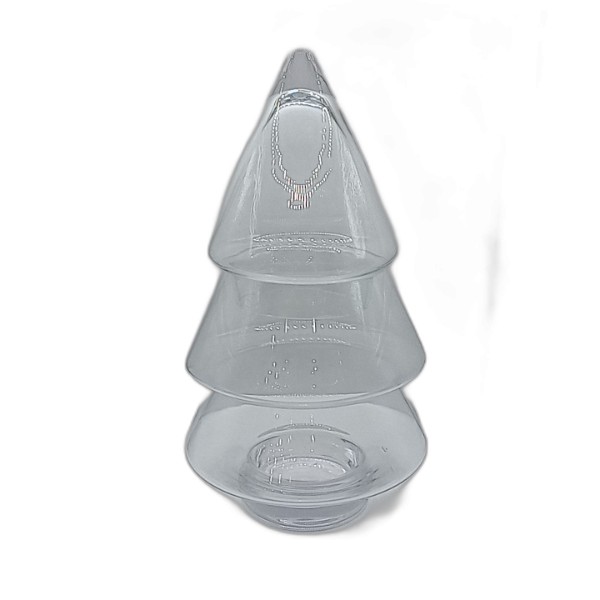 DANNYHOME GLASS STORAGE JAR 10.4X29.7X16.3CM