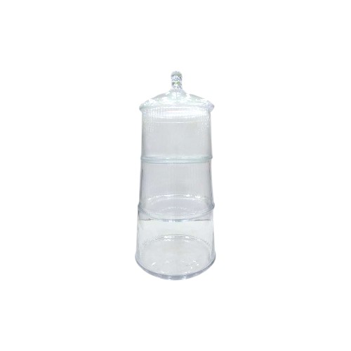 DANNYHOME GLASS STORAGE JAR 39.5CM