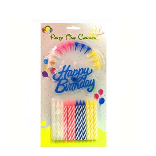 BIRTHDAY CANDLE SET 12PCS 29-18.