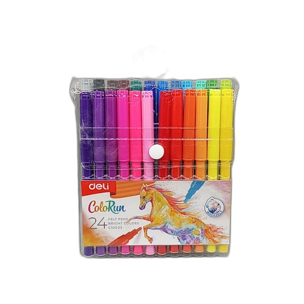 DELI FELT PENS 24 COLORS