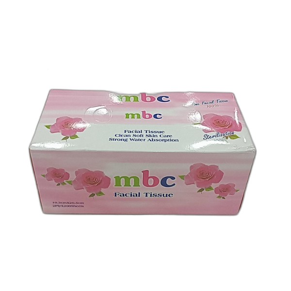 MBC FACIAL TISSUE BOX 2PLY 200S