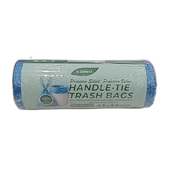 VSELECT HANDLE-TIE TRASH BAGS