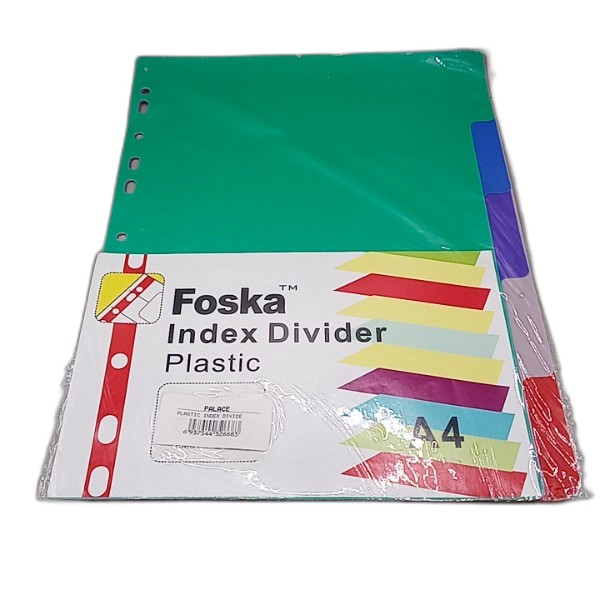 PLASTIC INDEX DIVIDER.