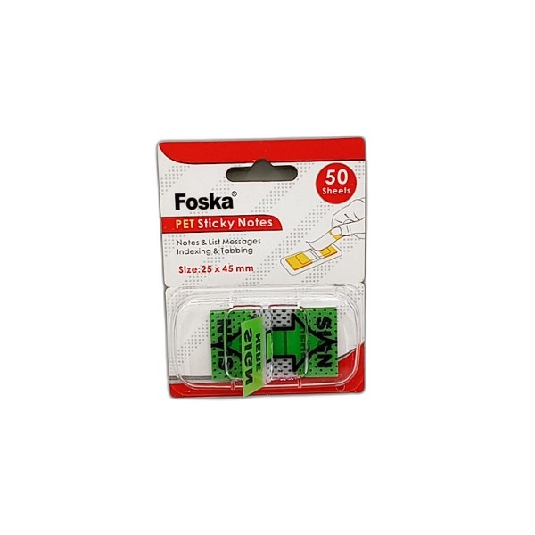 FOSKA SIGN HERE STICKER 25X45MM 50PCS G3403