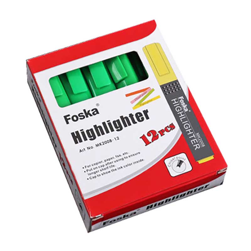 FOSKA HIGHLIGHTER FOSKA 12PCS YELLOW