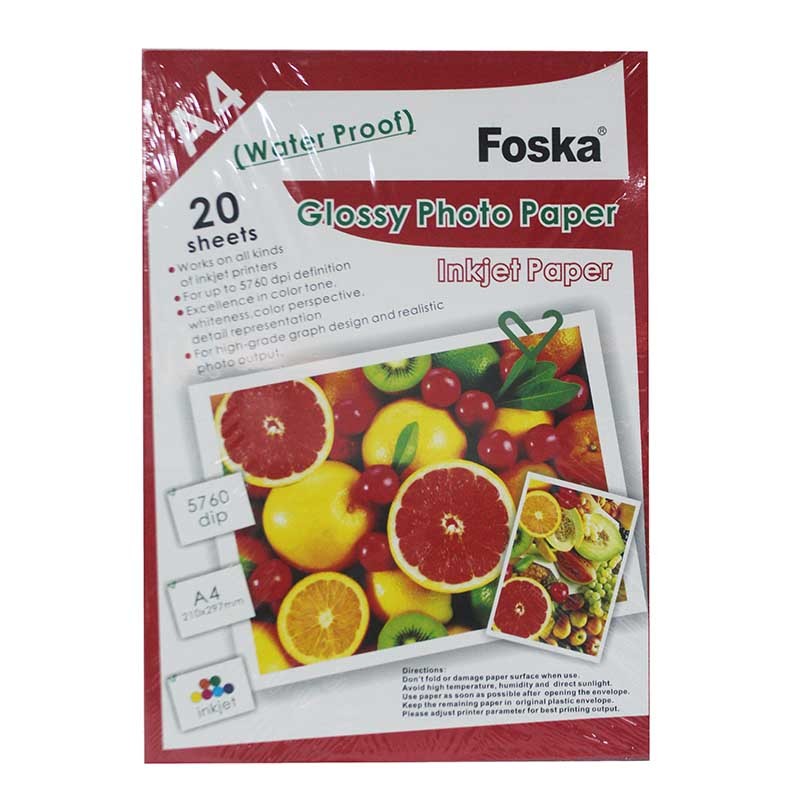 PHOTO PAPER FOSKA A4 230GSM 20SHEETS W9601