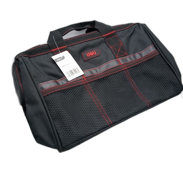DELI TOOL BAG 13IN RED