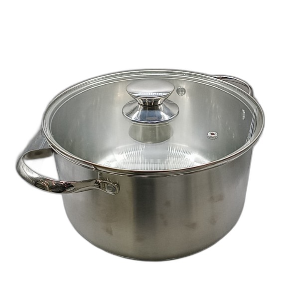 DECAKILA STAINLESS STEEL CASSEROLE 24CM