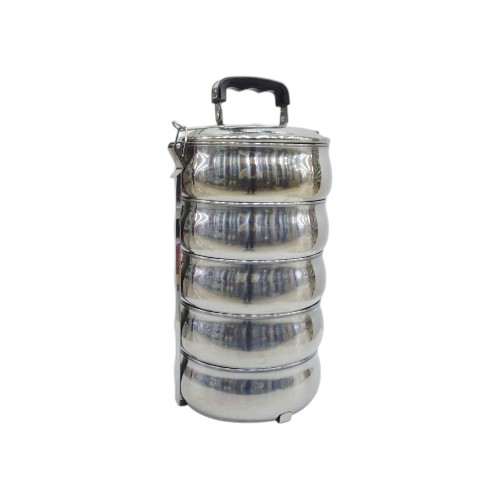 LUNCH BOX 5 LAYERS 18CM STAINLESS STEEL