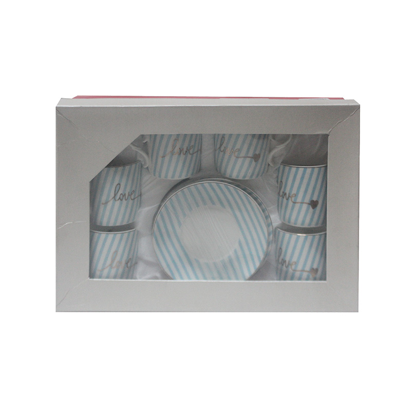 TEA CUP SAUCER PLATE 6PCS SET 1