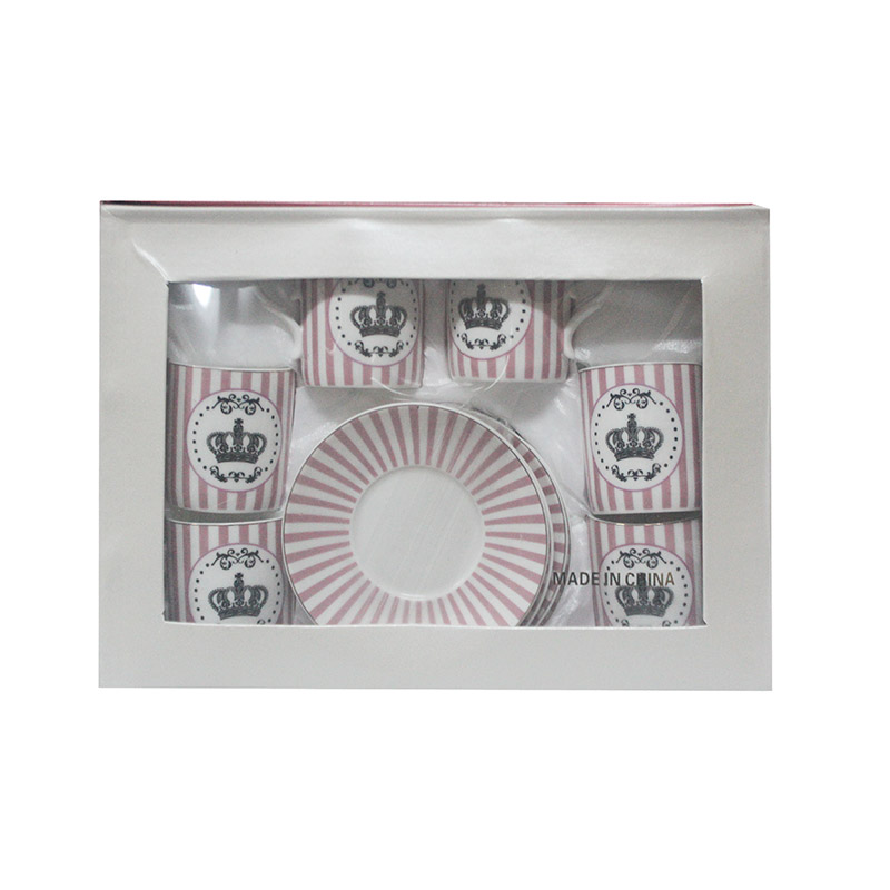TEA CUP SAUCER PLATE 6PCS SET 1