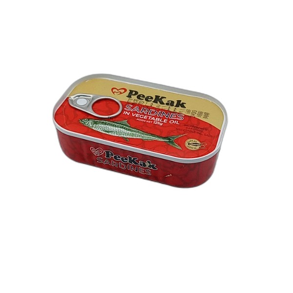 PEEKAK SARDINES IN VEG OIL 125G