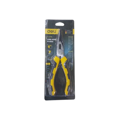 DELI LONG NOSE PLIERS 6 INCHYW-BK