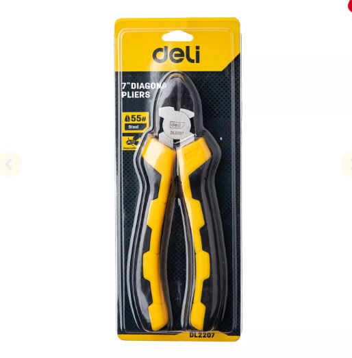 DELI DIAGONAL PLIERS 7 INCH YW-BK