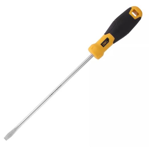 DELI SLOTTED SCREWDRIVER 6X200MM YW-BK