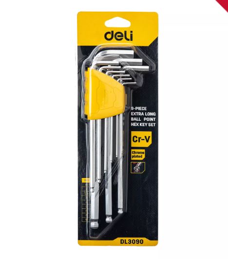 DELI HEX KEY SETS 1.5-10MM