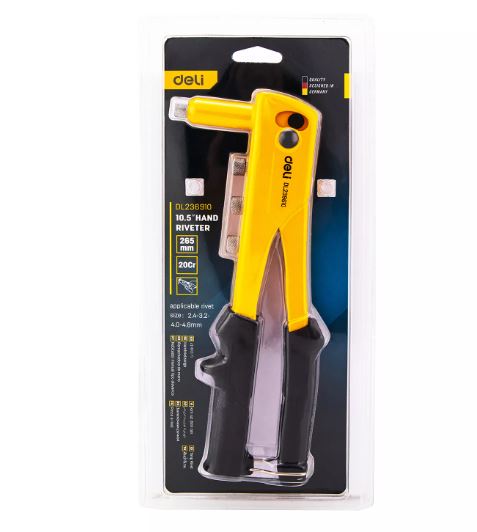 HAND RIVETER 10.5IN YW-BK DELI