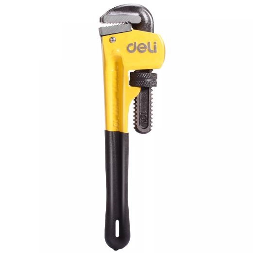 DELI PIPE WRENCH 10 INCH YW-BK