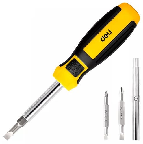 DELI SCREWDRIVER SET 6 IN 1 YW-BK