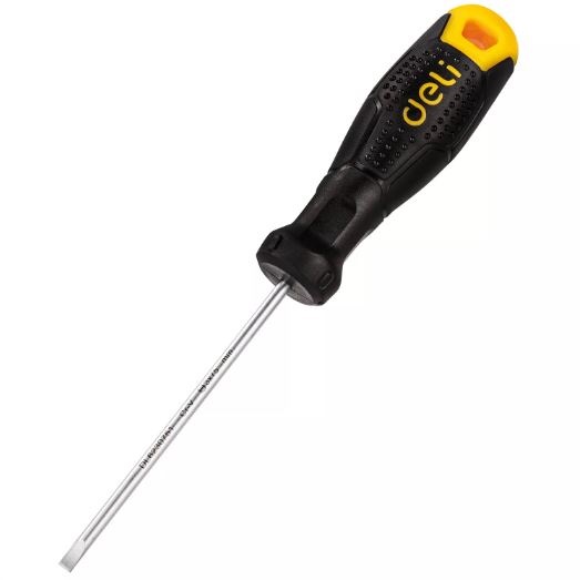 SLOTTED SCREWDRIVER 3X75MM YW-BK DELI