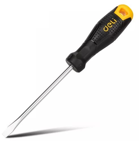 SLOTTED SCREWDRIVER 5X200MM YW-BK DELI