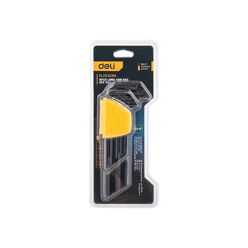DELI LONG BALL END HEX KEY SETS 1.5-10MM