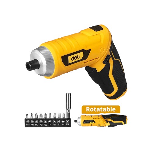 DELI LITHIUM-ION CORDLESS SCREWDRIVER 3.6V 1500MAH