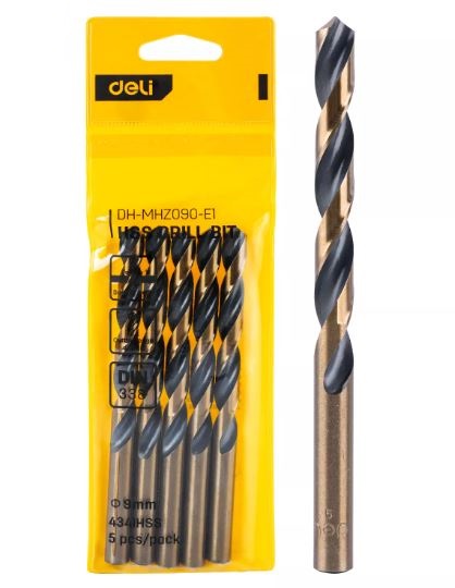 HSS DRILL BIT 9MM YW PACK OF 5 DELI