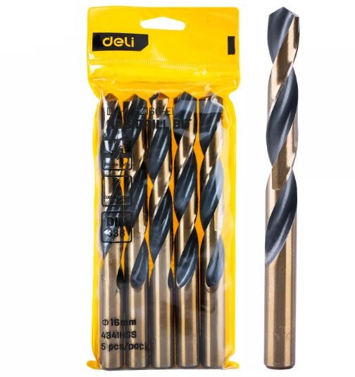 HSS DRILL BIT 16MM YW PACK OF 5 DELI