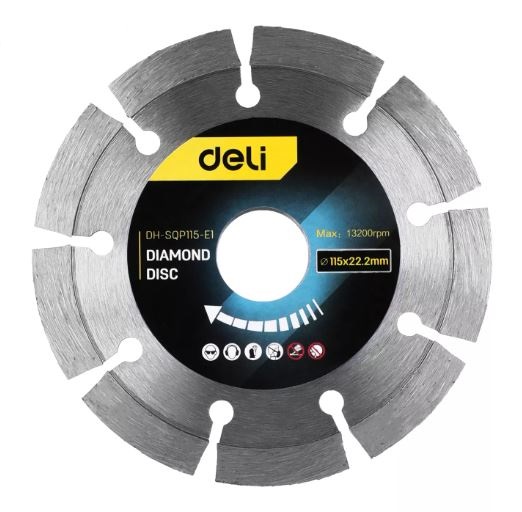 DIAMOND DISC 115X22.2MM DELI