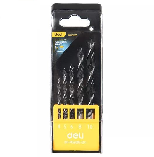 DELI FLAT WOOD DRILL BIT SET