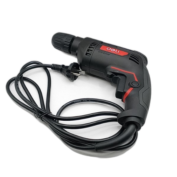 DELI ELECTRIC DRILL 500W10MM RD+BK DE-DZ10-1E
