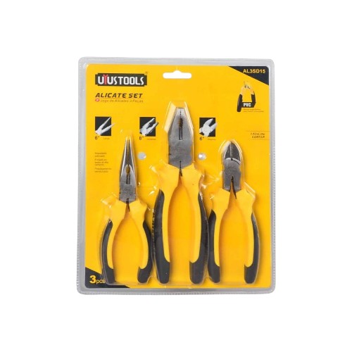 DELI MINI PLIERS 3 PCS SET SIZE 5INCH YW-BK