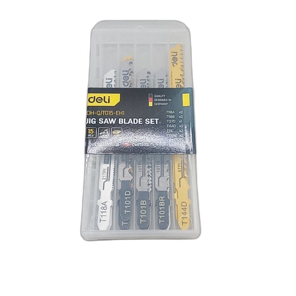 DELI JIG SAW BLADE SET 15PCS