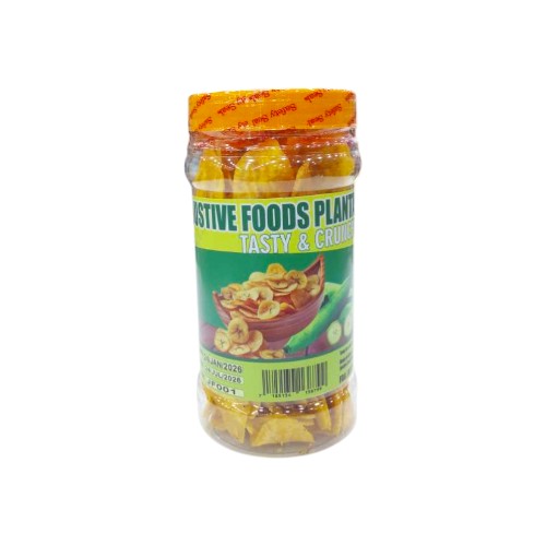 JUSTIVE PLANTAIN CHIPS 290G PET