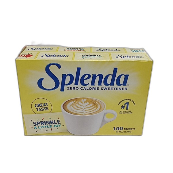 SPLENDA SWEETENER PACKETS 100CT