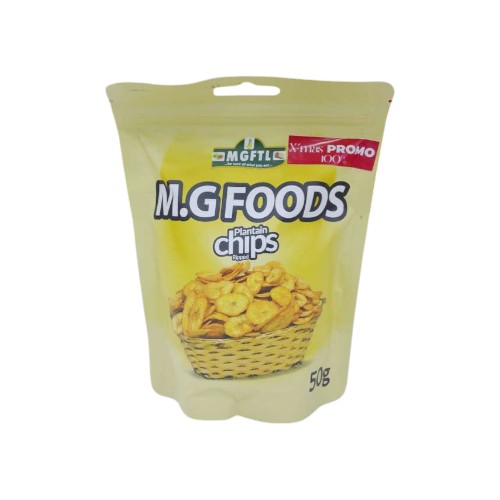 PLANTAIN CHIPS RIPPED 50G MGF