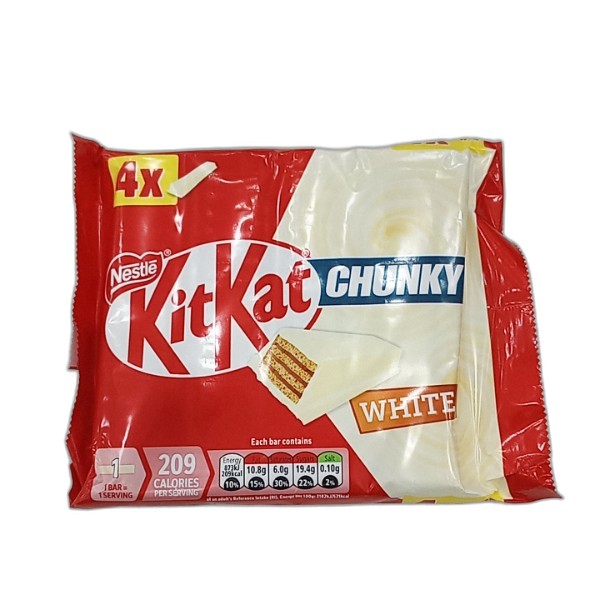 KITKAT CHUNKY WHITE CHOCOLATE 4PK 160G
